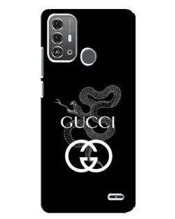 Чехол для ZTE Blade A53 Pro с картинкой «Gucci — серебряная змея»