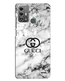 Чехол для ZTE Blade A53 Pro с картинкой «Gucci — мраморный шик»