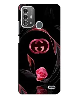 Чехол для ZTE Blade A53 Pro с картинкой «Gucci — неоновая роза»