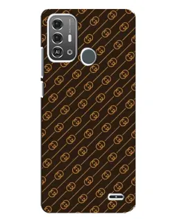 Чехол для ZTE Blade A53 Pro с картинкой «Gucci — золотые диагонали»