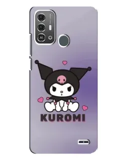 Чохол для ZTE Blade A53 Pro з картинкою «Kuromi — фіолетовий арт»