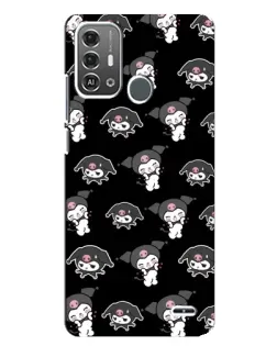 Чохол для ZTE Blade A53 Pro з картинкою «Чорний паттерн Kuromi»