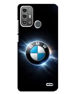Чохол для ZTE Blade A53 Pro з картинкою «BMW — неонове сяйво»