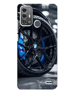 Чехол для ZTE Blade A53 Pro с картинкой «Колесо BMW вблизи»