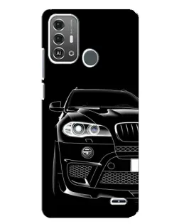 Чехол для ZTE Blade A53 Pro с картинкой «Темный силуэт BMW»