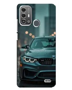 Чехол для ZTE Blade A53 Pro с картинкой «BMW в огнях города»