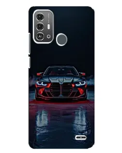 Чехол для ZTE Blade A53 Pro с картинкой «BMW на мокрой дороге»