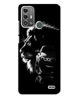 Чехол для ZTE Blade A53 Pro с картинкой «BMW и лев»