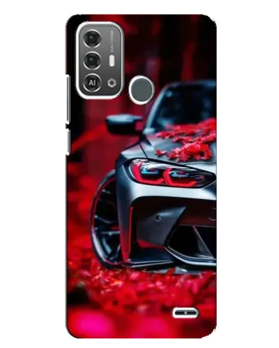 Чехол для ZTE Blade A53 Pro с картинкой «Спортивная BMW и цветы» Чехол для ZTE Blade A53 Pro с картинкой «Спортивная BMW и цветы»
