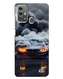 Чехол для ZTE Blade A53 Pro с картинкой «BMW в дыму»