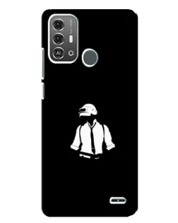 Чехол для ZTE Blade A53 Pro с картинкой «PUBG — белый шлем»