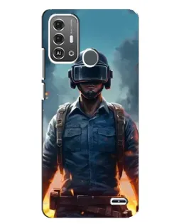 Чехол для ZTE Blade A53 Pro с картинкой «PUBG — реалистичный герой»
