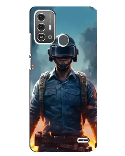 Чехол для ZTE Blade A53 Pro с картинкой «PUBG — реалистичный герой»