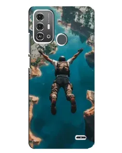 Чехол для ZTE Blade A53 Pro с картинкой «PUBG — свободное падение»
