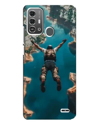 Чехол для ZTE Blade A53 Pro с картинкой «PUBG — свободное падение»