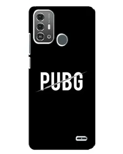 Чехол для ZTE Blade A53 Pro с картинкой «PUBG — белый логотип»