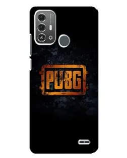 Чехол для ZTE Blade A53 Pro с картинкой «PUBG — золотой логотип»