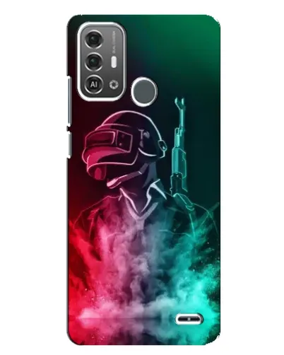 Чехол для ZTE Blade A53 Pro с картинкой «PUBG — огненный воин»