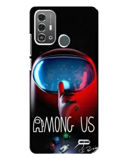 Чохол для ZTE Blade A53 Pro з картинкою «Червоний імпостер — макро»
