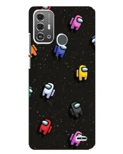 Чохол для ZTE Blade A53 Pro з картинкою «Космічний патерн Among Us»