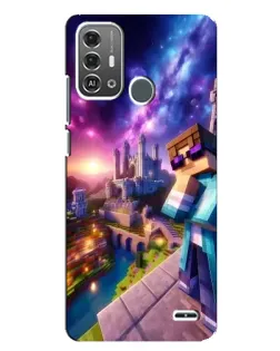 Чехол для ZTE Blade A53 Pro с картинкой «Стив и космос»