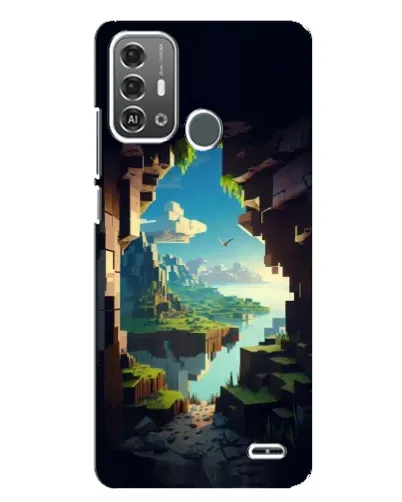 Чехол для ZTE Blade A53 Pro с картинкой «Вид из пещеры»