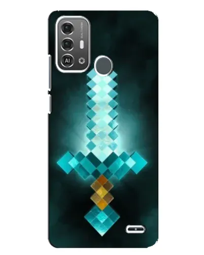 Чехол для ZTE Blade A53 Pro с картинкой «Алмазный меч неон»