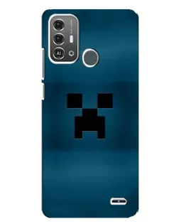 Чехол для ZTE Blade A53 Pro с картинкой «Крипер текстура»