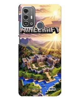 Чехол для ZTE Blade A53 Pro с картинкой «Minecraft панорама»