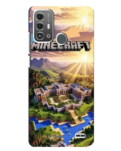 Чехол для ZTE Blade A53 Pro с картинкой «Minecraft панорама»