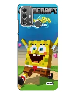 Чехол для ZTE Blade A53 Pro с картинкой «Губка Боб Minecraft» Чехол для ZTE Blade A53 Pro с картинкой «Губка Боб Minecraft»