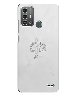 Чохол для ZTE Blade A53 Pro з картинкою «Івана 3:16 Хрест»