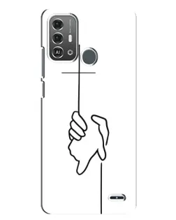 Чохол для ZTE Blade A53 Pro з картинкою «Рука тримає»