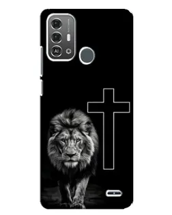 Чохол для ZTE Blade A53 Pro з картинкою «Лев та Хрест»