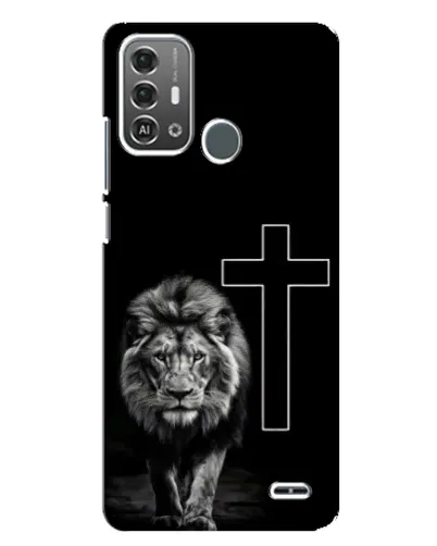 Чохол для ZTE Blade A53 Pro з картинкою «Лев та Хрест»