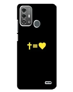 Чохол для ZTE Blade A53 Pro з картинкою «Серце та Хрест»