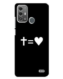 Чохол для ZTE Blade A53 Pro з картинкою «Хрест та Серце»