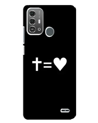 Чохол для ZTE Blade A53 Pro з картинкою «Хрест та Серце»