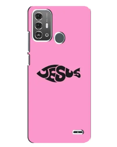 Чохол для ZTE Blade A53 Pro з картинкою «Рожевий символ Jesus»