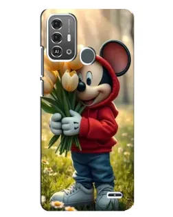 Чохол для ZTE Blade A53 Pro з картинкою «Міккі з тюльпанами» Чохол для ZTE Blade A53 Pro з картинкою «Міккі з тюльпанами»
