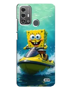 Чохол для ZTE Blade A53 Pro з картинкою «Спанч Боб на гідроциклі» Чохол для ZTE Blade A53 Pro з картинкою «Спанч Боб на гідроциклі»