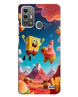 Чохол для ZTE Blade A53 Pro з картинкою «Космічний фастфуд»