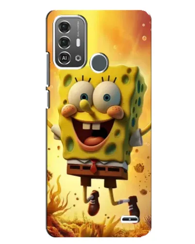 Чохол для ZTE Blade A53 Pro з картинкою «Губка Боб стрибає»
