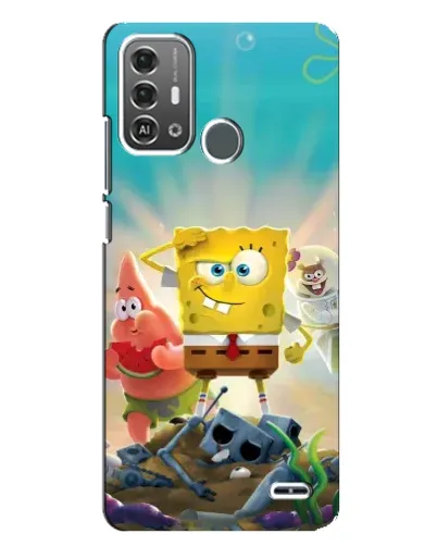 Чохол для ZTE Blade A53 Pro з картинкою «Спанч Боб переможець»