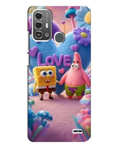 Чохол для ZTE Blade A53 Pro з картинкою «Губка Боб Патрік»