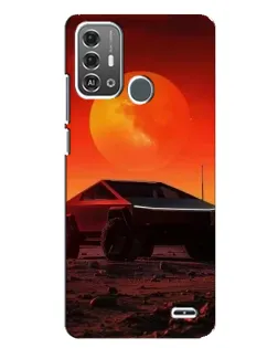 Чохол для ZTE Blade A53 Pro з картинкою «Cybertruck на Марсі»