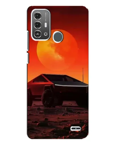 Чехол для ZTE Blade A53 Pro с картинкой «Cybertruck на Марсе»