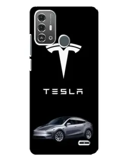 Чехол для ZTE Blade A53 Pro с картинкой «Tesla Model Y»