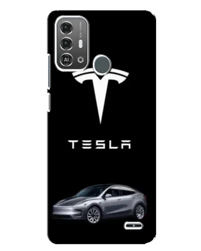 Чехол для ZTE Blade A53 Pro с картинкой «Tesla Model Y»