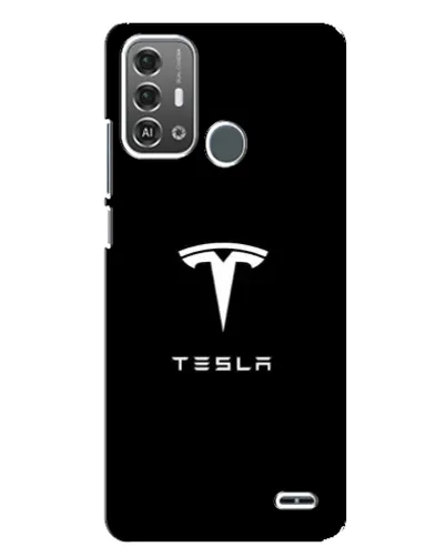 Чехол для ZTE Blade A53 Pro с картинкой «Tesla White Logo»